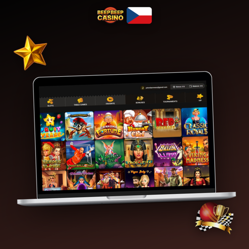 Beep Beep Casino jak vyhrát: hráč s grafem bankrollu a šachovou figurkou na tmavém pozadí