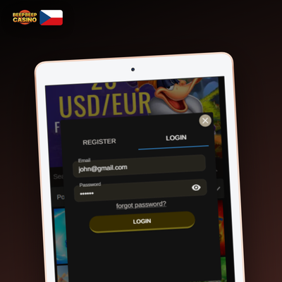 Mobilní registrace v Beep Beep Casino přes aplikaci na Androidu a iOS