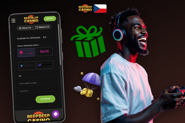 Zrušení čekající žádosti o výběr v pokladně Beep Beep Casino přímo na mobilu