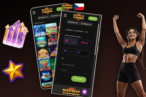 Hráč v Beep Beep Casino volí mezi dalším hraním a výběrem získaného cashbacku