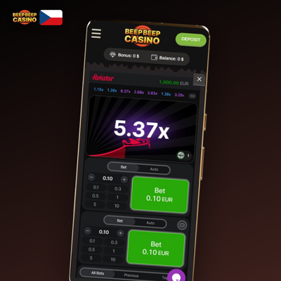 Platinový VIP odznak úrovní Sol a La v Beep Beep Casino s osobním manažerem